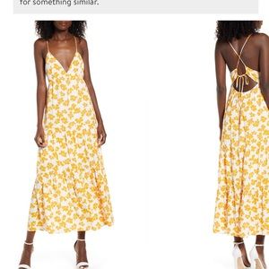 All in Favor flowy tiered maxi dress